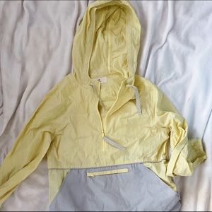 Grey and Yellow windbreaker